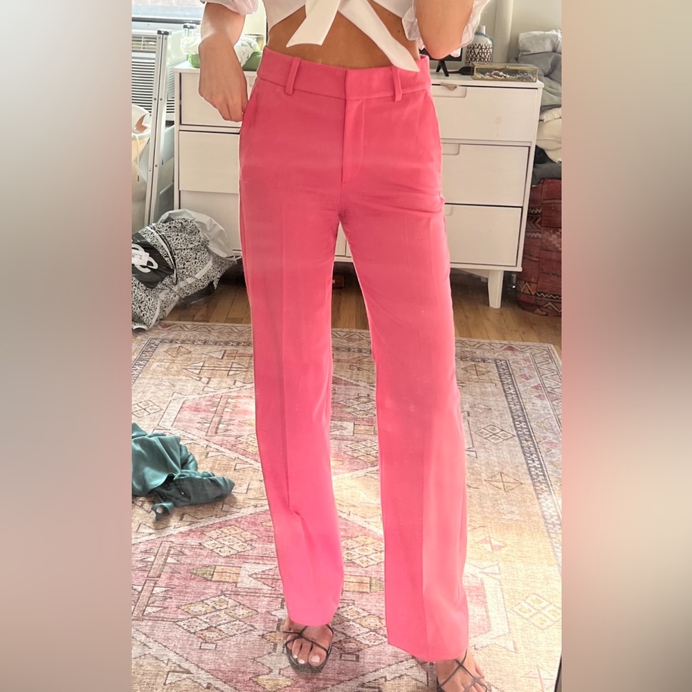 & other stories straight low waist trousers